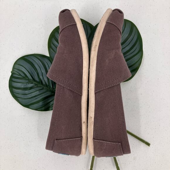 Toms Dark Gray Classic Canvas Alpargata Slip On Lightweight Loafer Flats Shoes - Picture 7 of 12